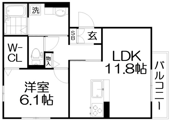 クレヴィアメゾンの物件間取画像